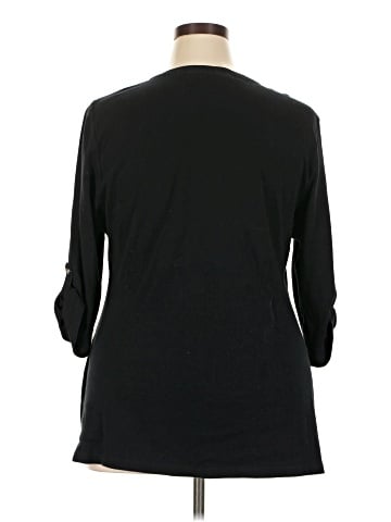 Karen Scott Long Sleeve Henley (view 2)