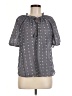 Daniel Rainn Gray Short Sleeve Blouse Size M - photo 1