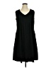 Unbranded Solid Black Casual Dress Size XL - photo 1