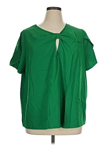 Shein Curve Short Sleeve Blouse (view 1)