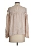 Express 100% Polyester Tan Long Sleeve Blouse Size S - photo 2