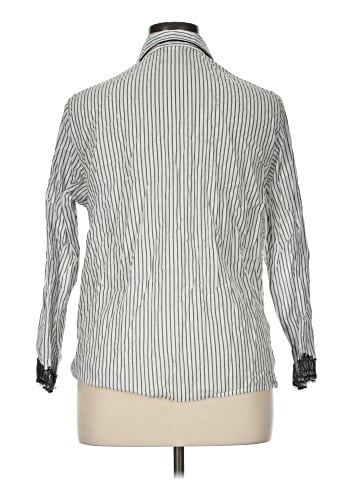 Oscar De La Renta Long Sleeve Button-Down Shirt (view 2)