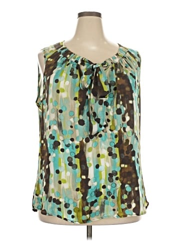 Roz & Ali Sleeveless Blouse (view 1)