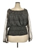 Charter Club Gray Long Sleeve Blouse Size 24W - photo 1