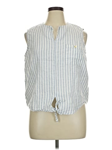 Ellen Tracy Sleeveless Button-Down Shirt (view 1)