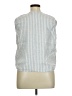 Ellen Tracy Blue Sleeveless Button-Down Shirt Size XL - photo 2