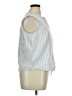 Ellen Tracy Blue Sleeveless Button-Down Shirt Size XL - photo 4