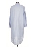 PureDKNY Blue 3/4 Sleeve Button-Down Shirt Size L - photo 2