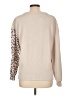 Unbranded 100% Polyester Color Block Tan Pullover Sweater Size L - photo 2
