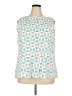 Talbots 100% Cotton Green Sleeveless Blouse Size 2X - photo 1