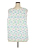 Talbots 100% Cotton Green Sleeveless Blouse Size 2X - photo 2