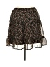 Sienna Sky 100% Polyester Floral Black Casual Skirt Size M - photo 2
