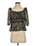 Central Park West Black 3/4 Sleeve Blouse Size S - photo 1