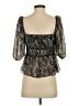 Central Park West Black 3/4 Sleeve Blouse Size S - photo 2