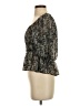Central Park West Black 3/4 Sleeve Blouse Size S - photo 5