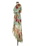 Express 100% Polyester Tropical Green Casual Dress Size S - photo 5