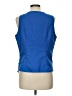Shein 100% Polyester Blue Sleeveless Blouse Size 12 - photo 2
