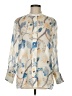 Chloé 100% Ramie Print Ivory Long Sleeve Blouse Size EU (FR) 38 / US 6 - photo 1