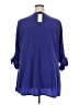 Lane Bryant 100% Polyester Blue 3/4 Sleeve Blouse Size 26 - 28 Plus - photo 2