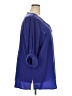 Lane Bryant 100% Polyester Blue 3/4 Sleeve Blouse Size 26 - 28 Plus - photo 4