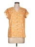 Unbranded 100% Polyester Orange Short Sleeve Blouse Size L - photo 1