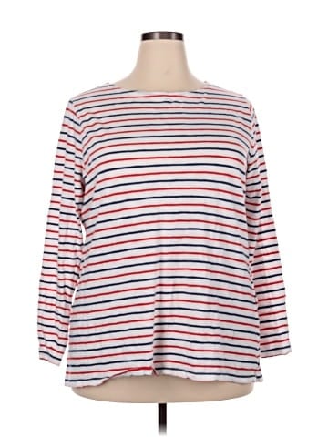 Old Navy Plus 3/4 Sleeve T-Shirt (view 1)