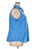 Talbots Blue Sleeveless Button-Down Shirt Size 18 - photo 4