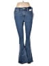 Old Navy 100% Polyester Stripes Blue Jeans Size 14 - photo 1