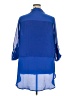 Lane Bryant 100% Polyester Blue 3/4 Sleeve Blouse Size 22 - 24 Plus - photo 2