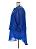 Lane Bryant 100% Polyester Blue 3/4 Sleeve Blouse Size 22 - 24 Plus - photo 5