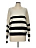 DKNY Jeans Stripes Ivory Pullover Sweater Size L - photo 1