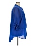 Lane Bryant 100% Polyester Blue 3/4 Sleeve Blouse Size 22 - 24 Plus - photo 4