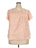 Ella Moss 100% Cotton Pink Short Sleeve Blouse Size XXL - photo 1