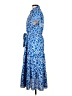 Max Studio 100% Polyester Paisley Blue Casual Dress Size L (estimated) - photo 5