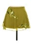 Shein 100% Polyester Tropical Green Casual Skirt Size 2 - photo 2