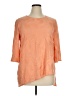 Soft Surroundings 100% Polyester Orange 3/4 Sleeve Blouse Size XL - photo 1