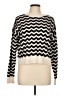 Noisy May Chevron-herringbone Ivory Pullover Sweater Size L - photo 1