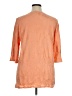 Soft Surroundings 100% Polyester Orange 3/4 Sleeve Blouse Size XL - photo 2