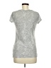 H&M L.O.G.G. Silver Short Sleeve Top Size M - photo 2