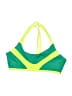 Assorted Brands Color Block Green Swimsuit Top Size M - photo 1