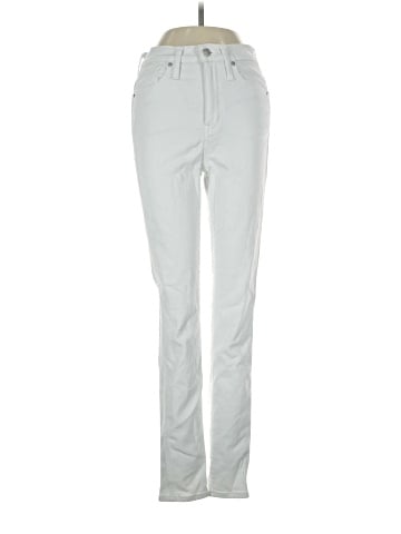 Madewell 10" High-Rise Skinny Jeans in Pure White (view 1)