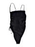 InGear Solid Black One Piece Swimsuit Size L - photo 2