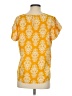 41Hawthorn 100% Polyester Yellow Short Sleeve Blouse Size S - photo 2