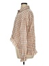 Unbranded 100% Polyester Checkered-gingham Tan Long Sleeve Blouse Size XL - photo 5
