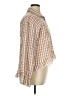 Unbranded 100% Polyester Checkered-gingham Tan Long Sleeve Blouse Size XL - photo 4