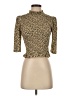 Sandro Gold 3/4 Sleeve Top Size S (estimated) - photo 1