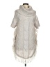 BCBGMAXAZRIA Silver Poncho Size M - photo 1