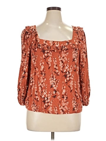 Garnet Hill 3/4 Sleeve Blouse (view 1)