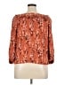 Garnet Hill Orange 3/4 Sleeve Blouse Size XL - photo 2