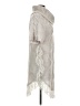 BCBGMAXAZRIA Silver Poncho Size M - photo 4